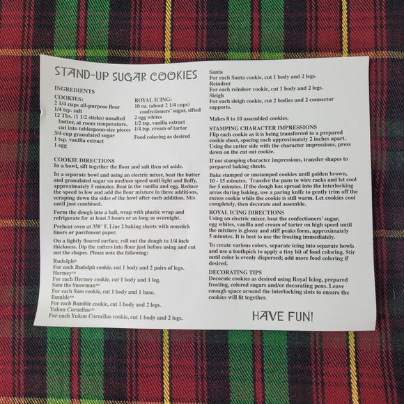 Rudolph the Red Nosed Reindeer Stand-Up Cookie Cutters 16pc 2007 - Picture 11 of 14